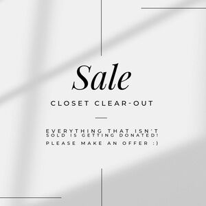 Closet Clear-Out Sale